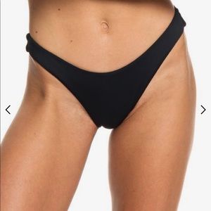 Roxy Black High Leg Bikini Bottoms